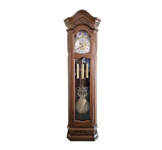Grandfather Clock in Oak for sale at Pamono Grandfather Clock in Oak for sale at Pamono
