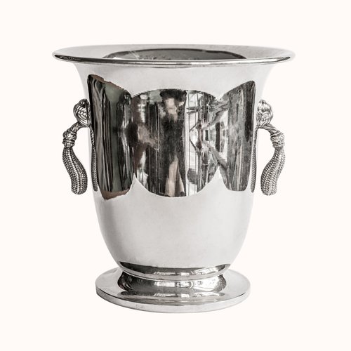 Versilberter Trophäenbecher/Champagner-/Kühler/Eiskübel Im Viktorianischen Stil