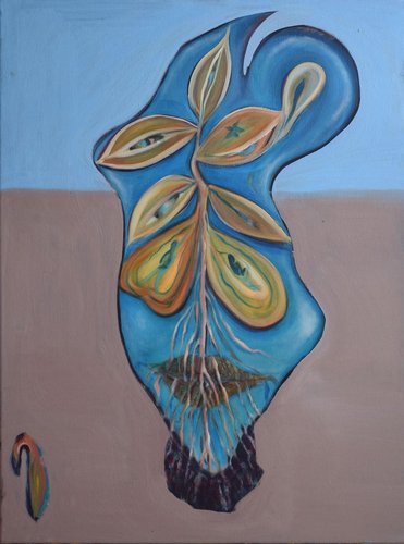 Bao Hongyan, New Born, 2021, Oil on Canvas for sale at Pamono