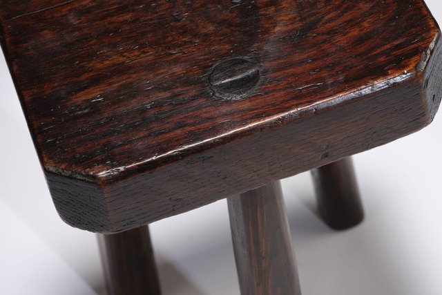 Vintage Milking Stool in Oak for sale at Pamono
