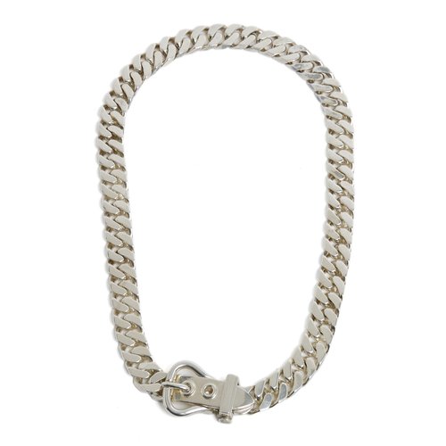 Esse in argento 925 con pendente con diamante, catenina a maglia