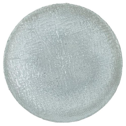 Round Clear Textured Glass Flush Mount, Limburg, 1970s for