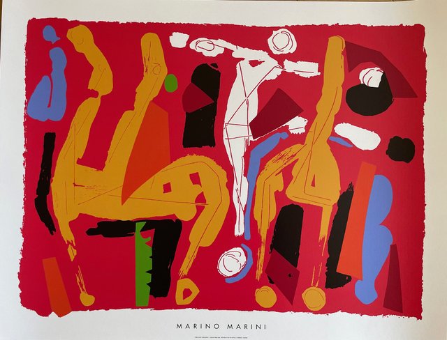 Marino Marini, Chevaux et Cavaliers v. 1972 / 1994, Silk-Screen