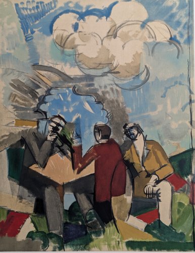 Roger de la Fresnaye, Conquest of the Air, Lithograph, 1968 for sale at