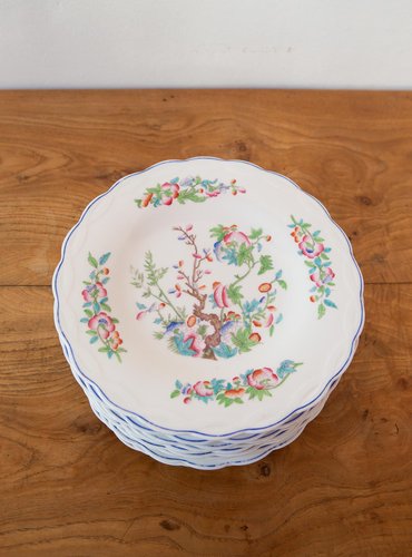 ASSIETTE CREUSE PORCELAINE anglaise Florentine Minton CG (51138) EUR 49