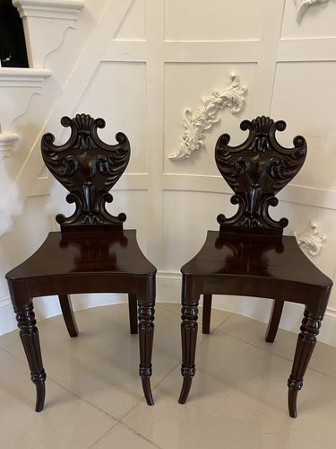 Antique hall chairs discount