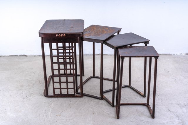 Nesting Tables Model No. 988 by Josef Hoffmann for Jacob & Josef Kohn ...