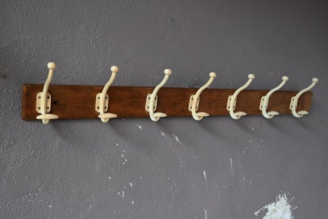 Large Wood and Plastic Coat Rack, 1970s for sale at Pamono