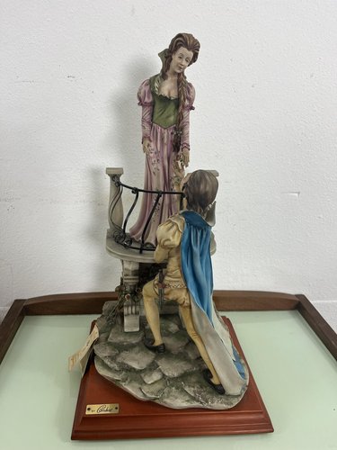 Large Mid-Century Porcelain Romeo and Juliet from Capodimonte