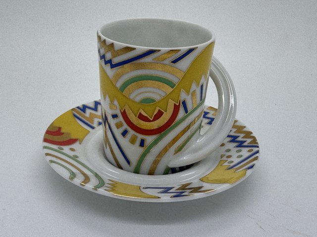 Tasse à Espresso Rosenthal Flûte Enchantée Avec Soucoupe - Porcelaine Blanche - Neuf