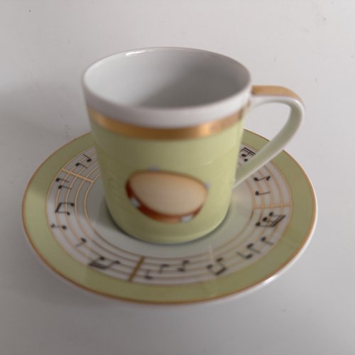Concerto Espresso Cup and Saucer by Bulgari for Rosenthal ,1990s