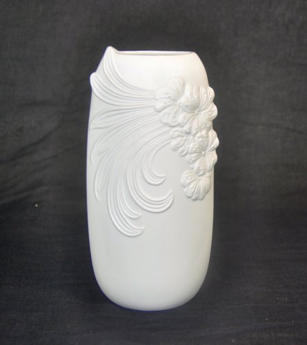 Deutsche Vase mit Blumenzeichnungen von Ak Kaiser, 1960er bei Pamono kaufen