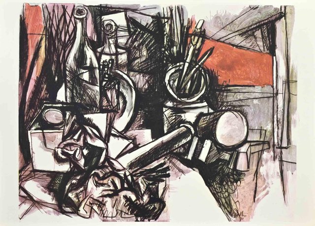 After Renato Guttuso, Objects in the Study, Phototype, 1961 for