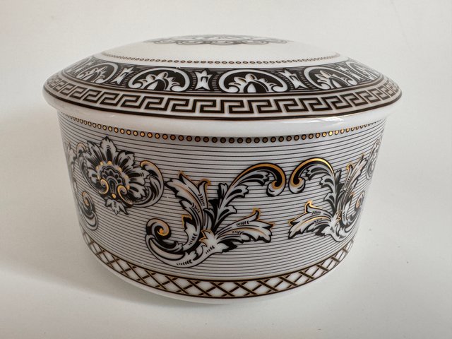 Maqueterie Box with Lid by Versace for Rosenthal, 1990s for sale