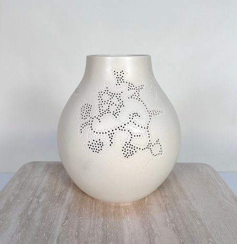 Große Perforierte Limited Edition Keramikvase von Hella Jongerius für Ikea, Schweden, 2005 bei Pamono kaufen