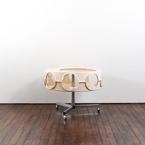 ROTOBAR CURVER 1971年 コーヒーテーブル ミッドセンチュリー Rotobar Coffee Table with Removable Tray from Curver Brunssum for
