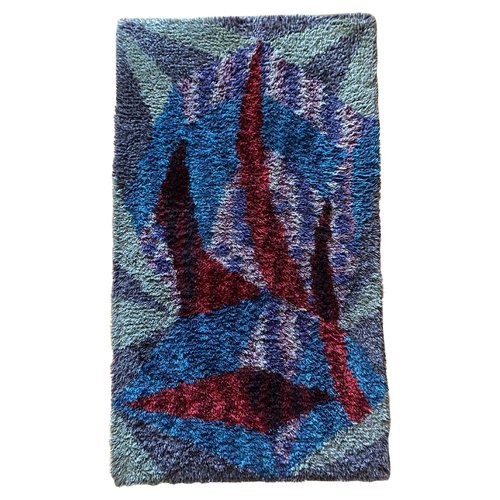 Mid-Century Modern High Pile Wool Rug, 1960s for sale at Pamono