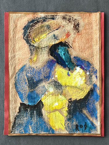 Alfred Rogoway, Figure, 1970s, Mixed Media on Paper for sale at Pamono