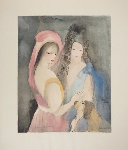 本物保証!  marie-laurencin-young-girls- 絵画