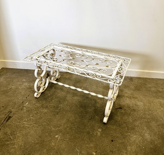 Table d'appoint de jardin - rund 90cm - Métal - Marron antique - Sheela