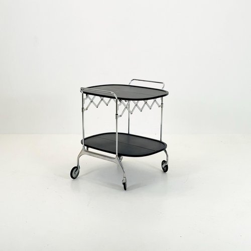 Black Gastone Dolly Trolley Bar Cart by Antonio Citterio and