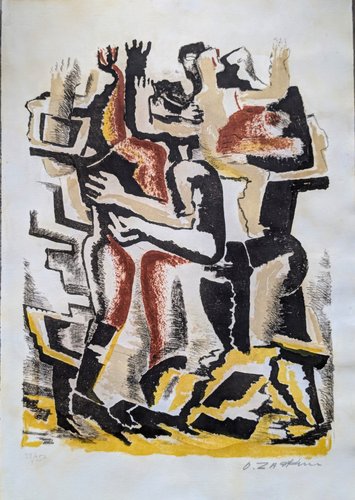 Ossip Zadkine, Les Rois Mages (Magi), 1953, Lithograph for sale at