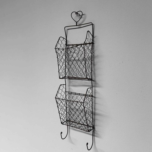 Wire letter rack wall mounted sale