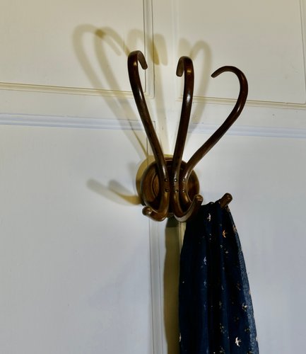 19th Century Bentwood Wall Hanging Coat Rack from Thonet, 1890s