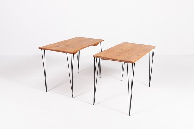 Vintage Scandinavian Design Architectural Tables, Set of 2 for sale at ...