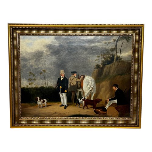 Aquarelle Ancienne Encadrée – Chasseur Alpin Fin XIXe – Tableau Décoration Vintage