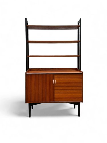View of Scandinavian Bookshelf in Teak for sale at Pamono