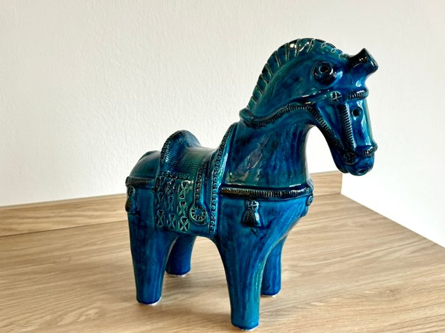Mid-Century Ceramic Horse by Aldo Londi for Bitossi, Italy, 1950s