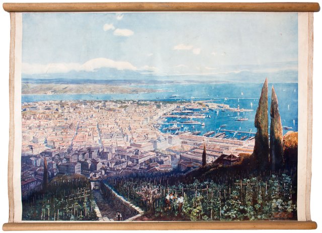 Triest Wandplakat Von Fricke Co 1918 Bei Pamono Kaufen