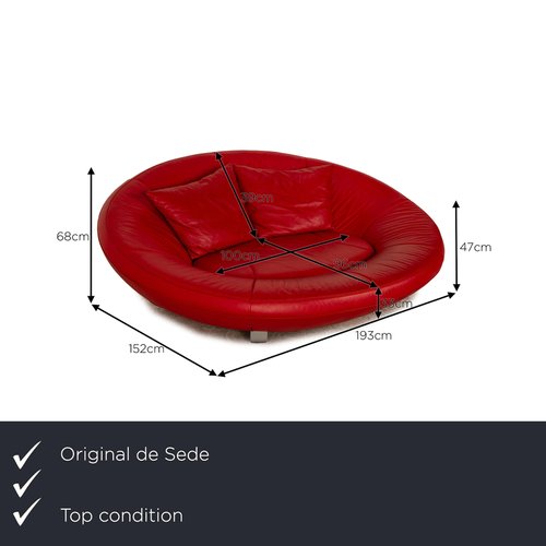 DS 152 Two-Seater Sofa in Leather from De Sede for sale at DS 152 Two-Seater Sofa in Leather from De Sede for sale at