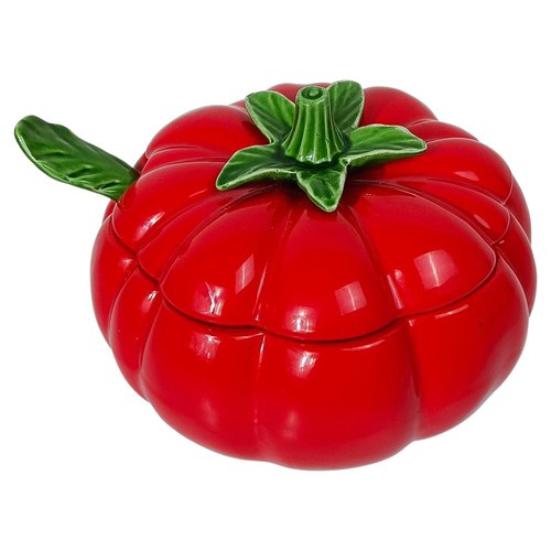 【tomato】TENDERLOIN 未使用品 Vintage Italian Red Tomato Tureen in Majolica Ceramic, 1970s for