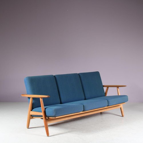 GETAMA  GE240（Hans J.Wegner） Hans Wegner oak 'cigar' lounge chair - model GE240 - Getama