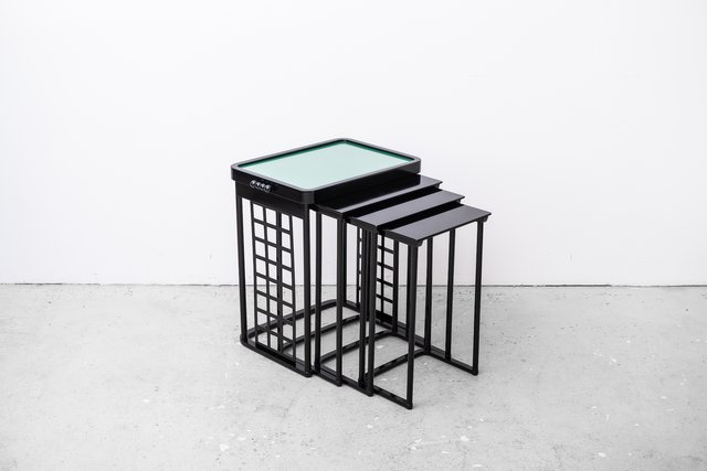 Secessionist Nesting Tables by Josef Hoffmann for Jacob & Josef Kohn ...