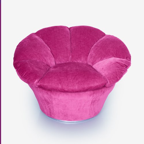 Twelve Pink Velvet Armchair by Biosofa for sale at Pamono