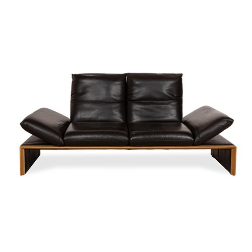 Koinor Nero Cuir Canapé Deux Places Marron