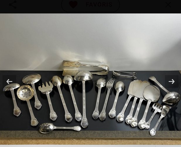 Sterling Silver Cutlery, 1930, Set of 187 for sale at Pamono
