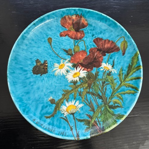 Ceramic Dish by Théodore Deck, 1882 for sale at Pamono