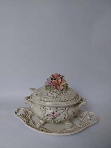 Soup Tureen with Ladle by V. Bassano, Italy, 1960, Set of 3 for