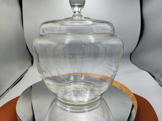 Jugendstil Bowle aus Glas, 1890er, 2er Set bei Pamono kaufen
