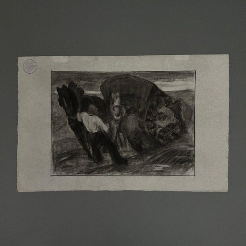 Berger-Lheureux, Fine Arts Emulation Competition, Charcoal Drawing for ...