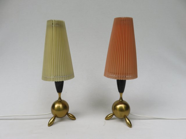 Mid Century Small Table Lights Set Of, Small Table Lamps Uk