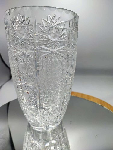 Polnische Vintage Kristallvase von Julia Glassworks, 1970er bei Pamono kaufen
