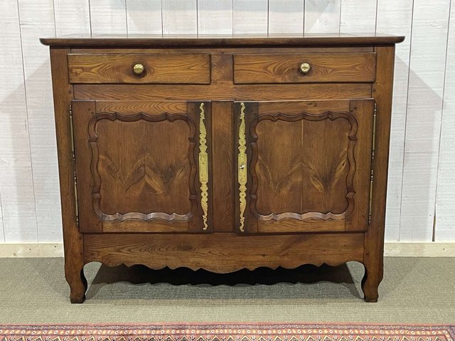 Buffet Bas Breton En Bois - Style Traditionnel - Dimensions 200x102x46.5 Cm