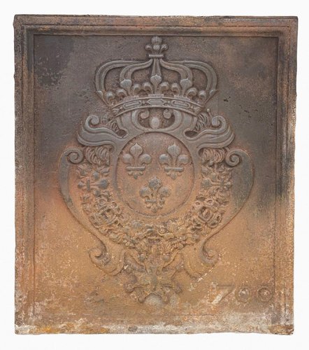 Plaque De Cheminée En Fonte Du XVIIIe Siècle - Cheminées Camus Fils
