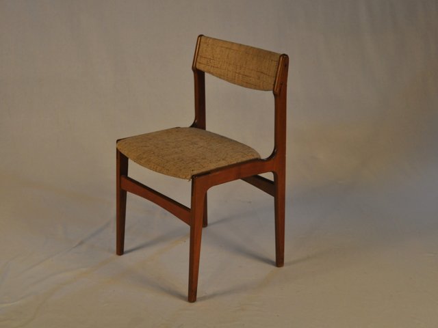 Teak Fabric Dining Chairs By Erik Buch 1960s Set Of 6 For Teak Fabric Dining Chairs By Erik Buch 1960s Set Of 6 For At Pamono