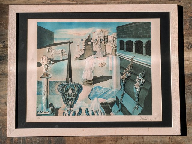 Salvador Dali, Invisible Man, Color Lithograph on Arches Paper